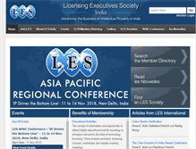 Tablet Screenshot of lesindia.org